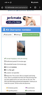 Nonisiss (kik) Craves to know shes been exposed and to feel afraid. Make this Israeli sissy feel dumb and afraid.
