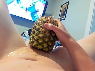 I cum in pineapple and eat it pov