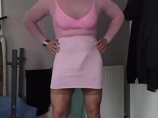 Crossdresser Skirt bulge 2
